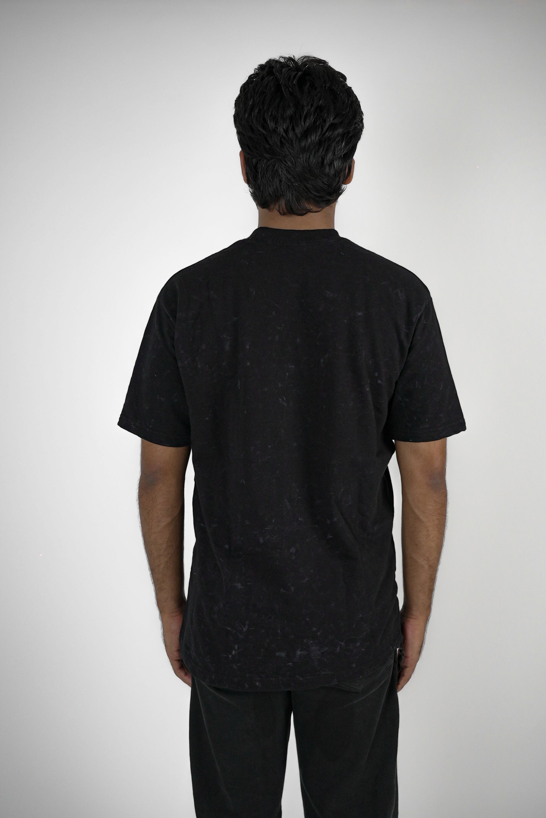 Throttle to Hell By JOURNEY In Acid-wash Black — Oversized Unisex T-Shirt | 100% Pure Cotton, 220 GSM