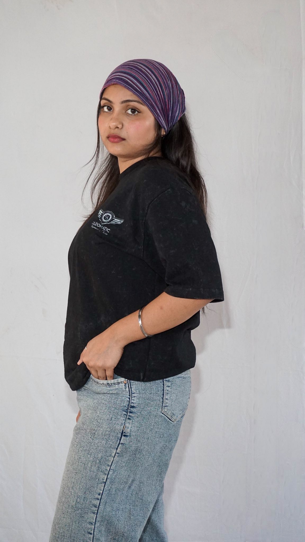 Redline Riot By Full Throttle In Acid Wash Black — Oversized Unisex T-Shirt | 100% Pure Cotton, 220 GSM