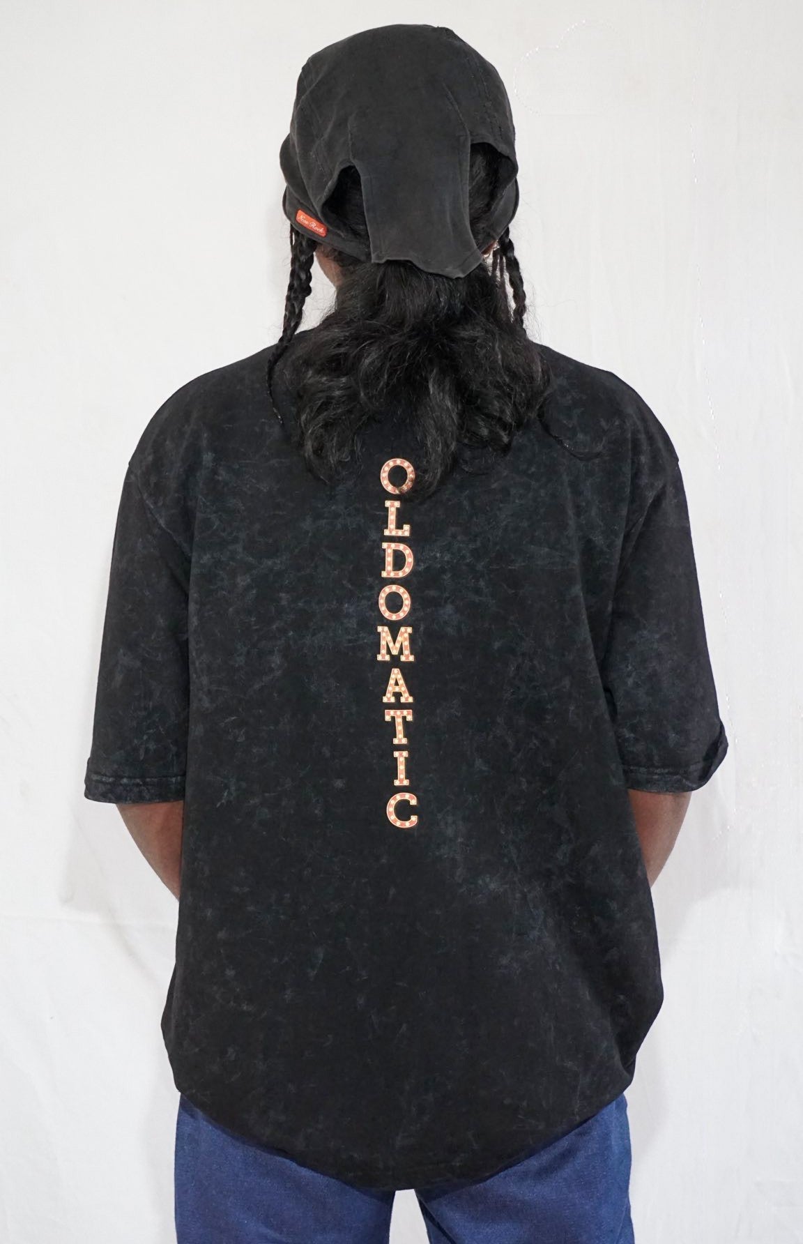 Highway Haven By Full Throttle In Acid Wash Black — Oversized Unisex T-Shirt | 100% Pure Cotton, 220 GSM