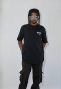 Biker Club By JOURNEY In Black — Oversized Unisex T-Shirt 100% Pure Cotton, 220 GSM