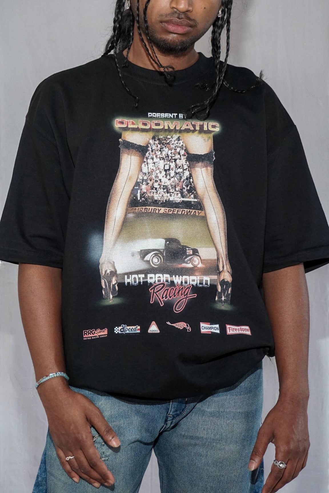 Track Temptation By Full Throttle — Oversized Unisex T-Shirt | 100% Pure Cotton, 220 GSM